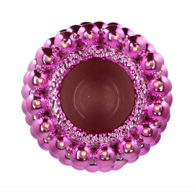 Daan Bugholzvase Weihnachtskugel Fuchsia 33 cm | 2 Stk
