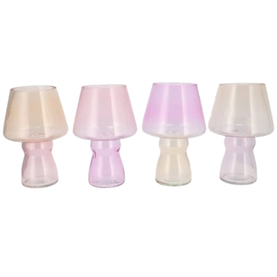 Daan Bugvase Bicolor Pastell 25 cm 4-fach sortiert | 4 Stück