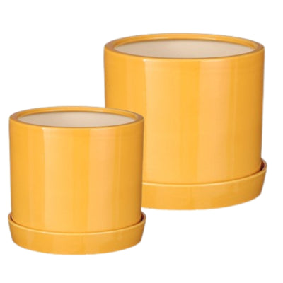 Mica Blumentopf mit Untersetzer Milan 24 cm 2er Set | 2 Stk