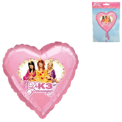 Folat Folienballon K3 Originals Herz rosa 45 cm | 25 Stück