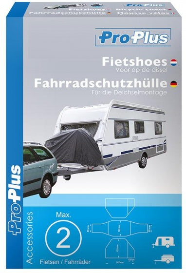 Proplus Fahrradschutzabdeckung Dunkelgrau, Wasserrepellent, 162 x 53x100 cm