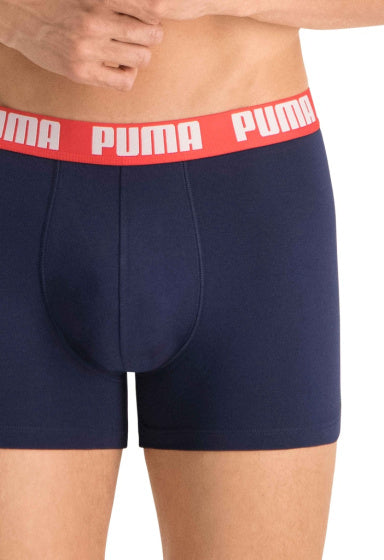 Puma Basic Boxer Short Men (Pack von 2) Graublau Größe xl