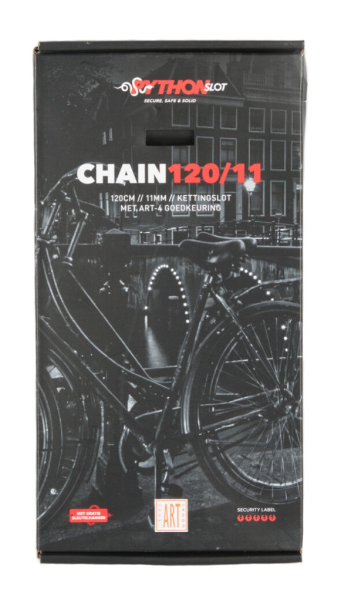 Python Slot Chain Lock Black Nylon -Hacken