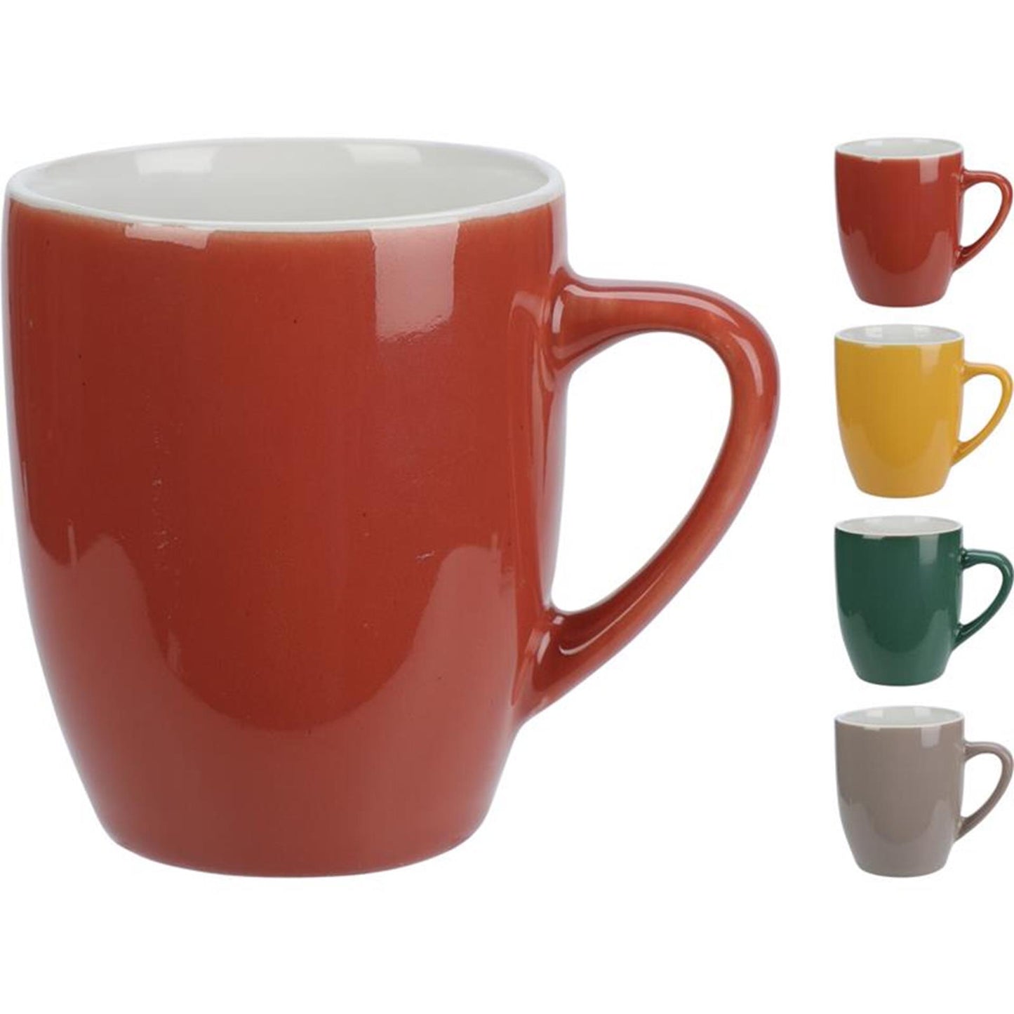 Ausgezeichneter Haushaltsbecher aus Steingut, 240 ml, einfarbig