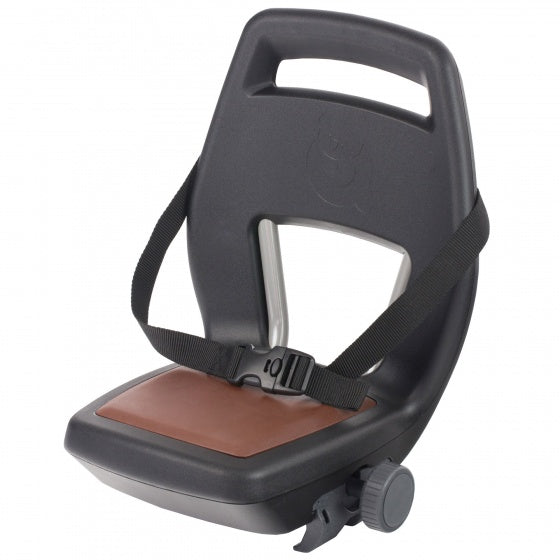 Rücksitz Junior 6+ Fußstütze + Gurt schwarz braun