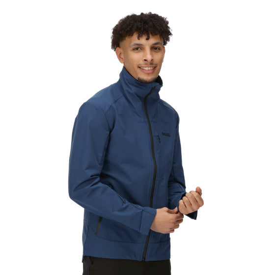 Regatta Overbeoor Softshell Jacke Männer Blau Größe xxl