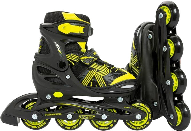 Inlineskates Jokey 3.0 Softboot 82A schwarz gelb Größe 34-37