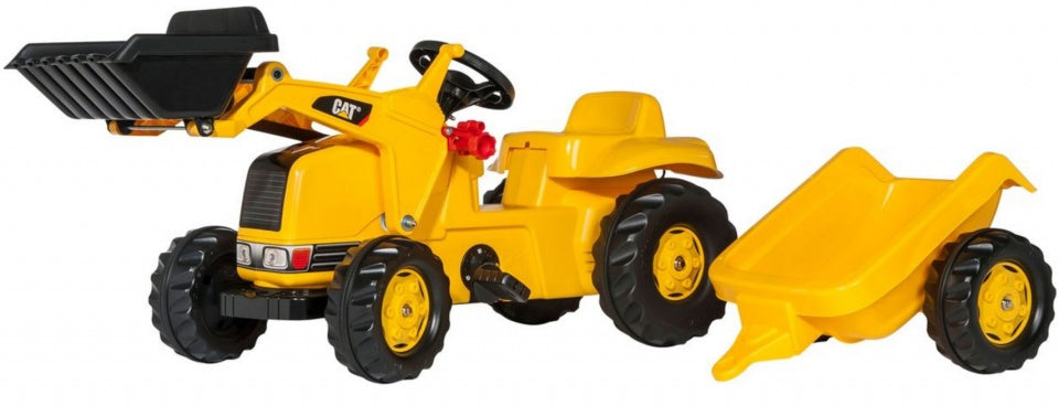 Rolly Toys Treppentraktor mit Anhänger Rollykid Cat Geel
