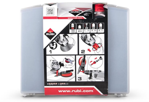 Rubi-Kit mit TCR-Sägeblatt und Drygres-Bohrern | inkl. Fall - 68923