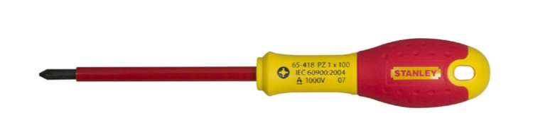Stanley Fatmax-Schraubendreher Pozidriv VDE PZ2 x 125 mm – 1–65–419 – 1–65–419