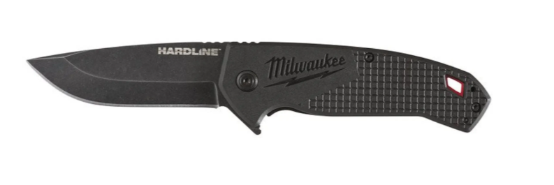Milwaukee Zubehör Hardline Klappmesser glatt – 1 Stück – 48221994