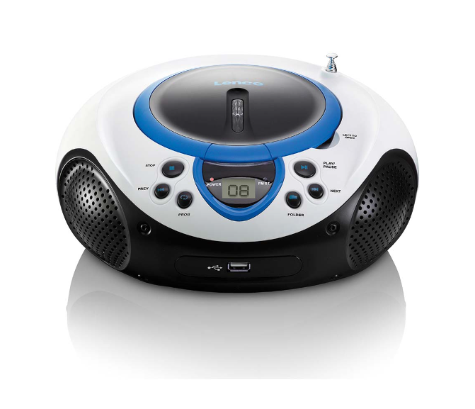 Lenco Lenco SCD38 Tragbarer CD -USB -Player Blau