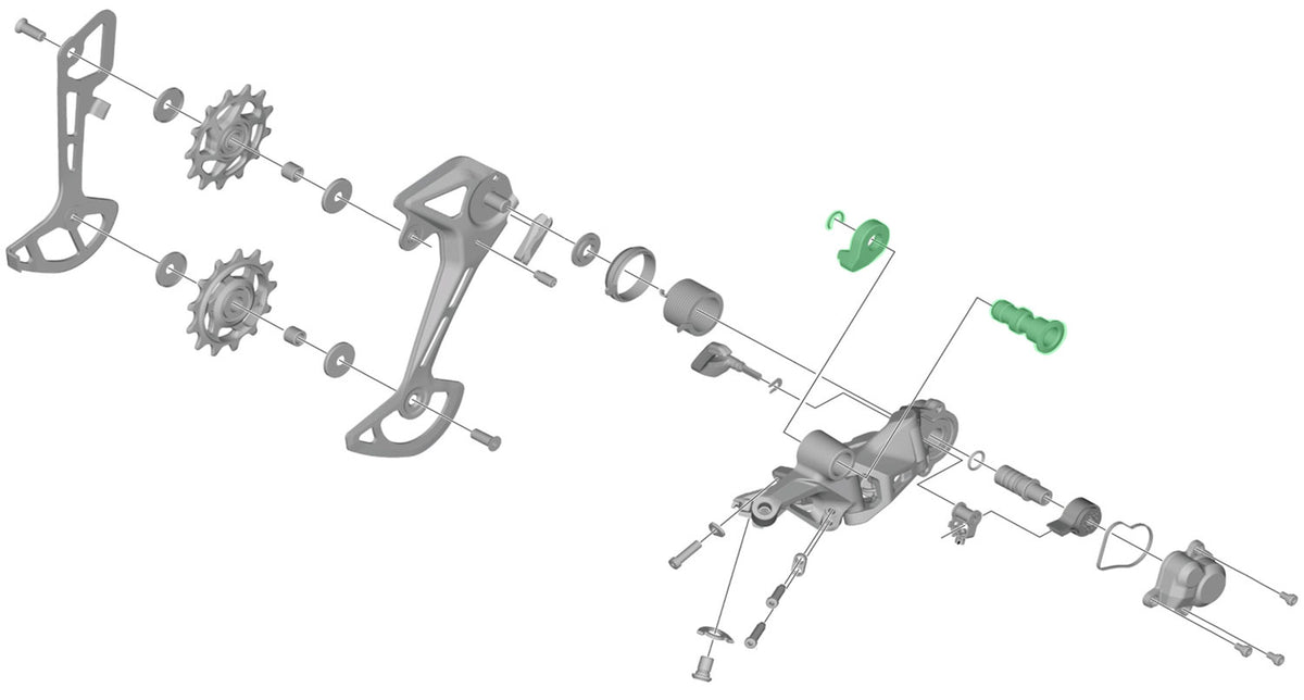 Shimano-Achseneinheit für rd-m7100 7120 Schaltwerkshalterung