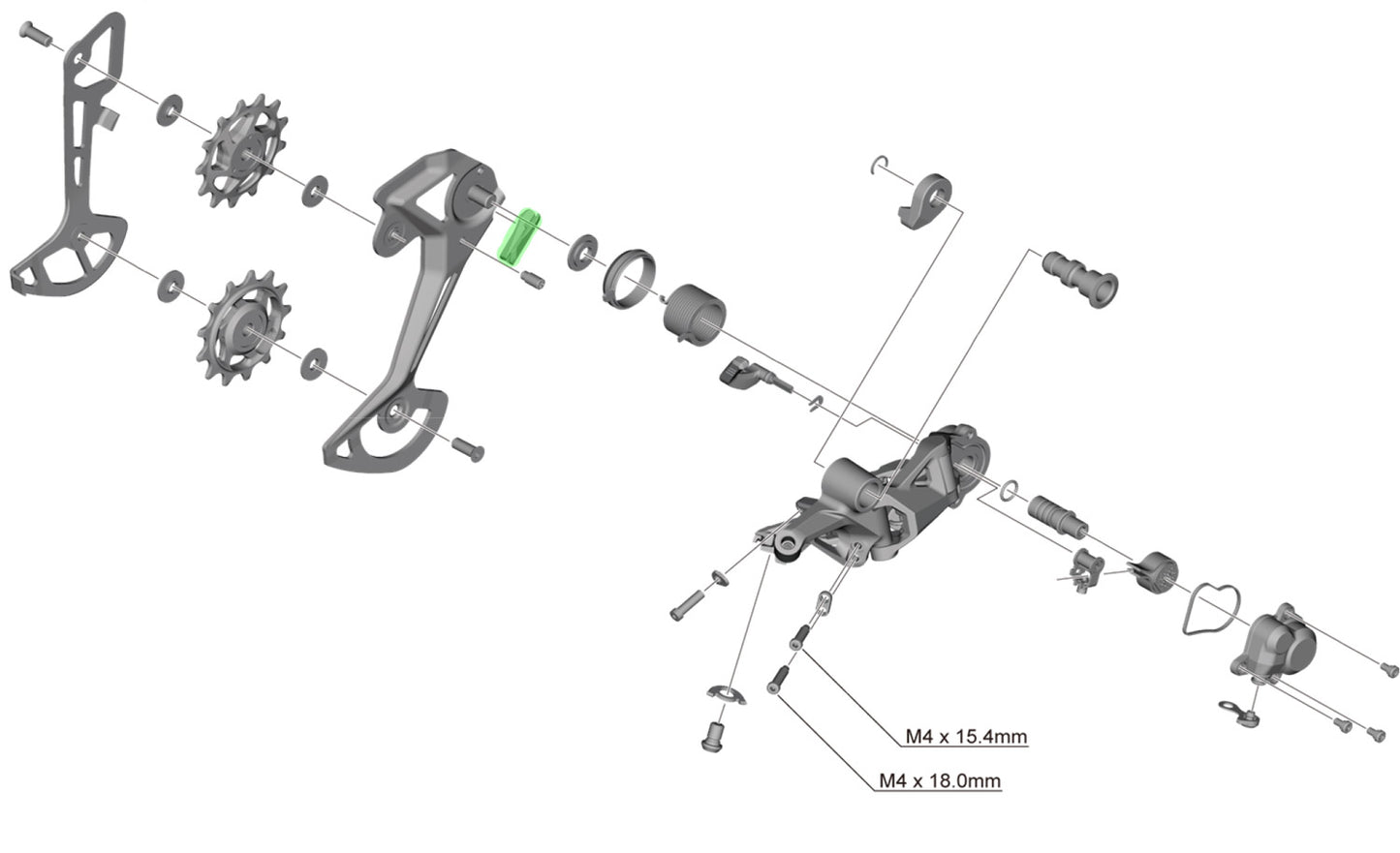 Shimano-Stoßstange für das Schaltwerk rd-m8100 8130