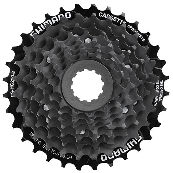 Shimano-Kassette Gear CS-HG200 8S 12-32T Stahlschwarz