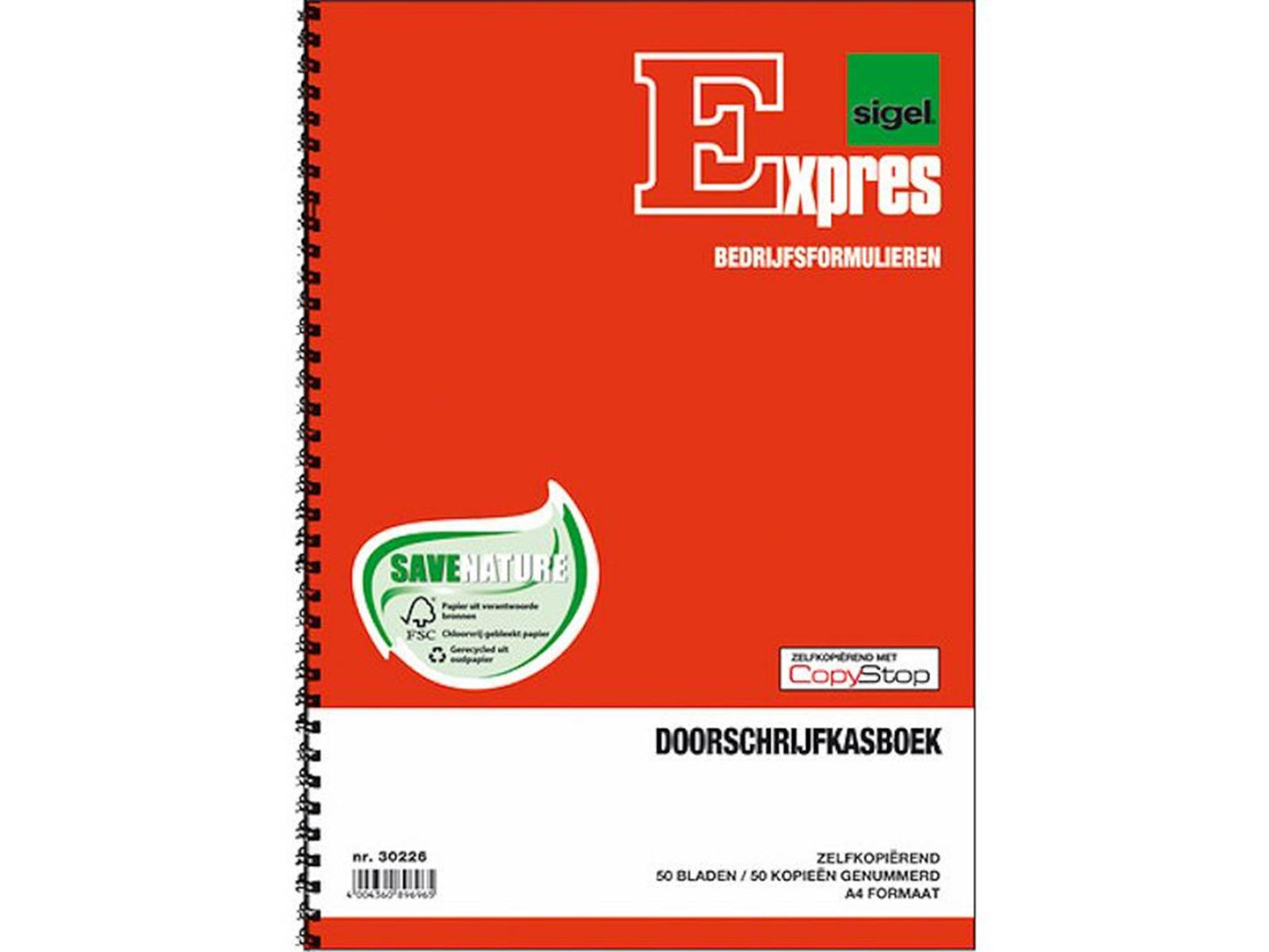 Känguru-Kopie-Kassenbuch A4 2x50bl + Spirale