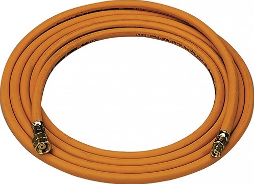 Sievert Propangasschlauch | 4x4mm | g3 8 Zoll links x g3 8 Zoll links Hochdruck | Länge 4 m | 1 Stück - 770024 770024