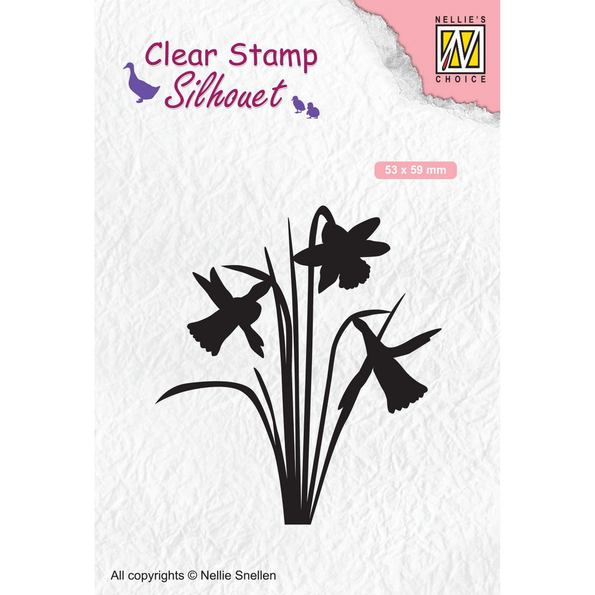Nellies Wahl • Silhouette Clear Stamps Narzisse