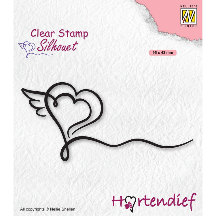 Nellies Wahl • Silhouette Clear Stamps Herz-Dieb-Serie Herzen