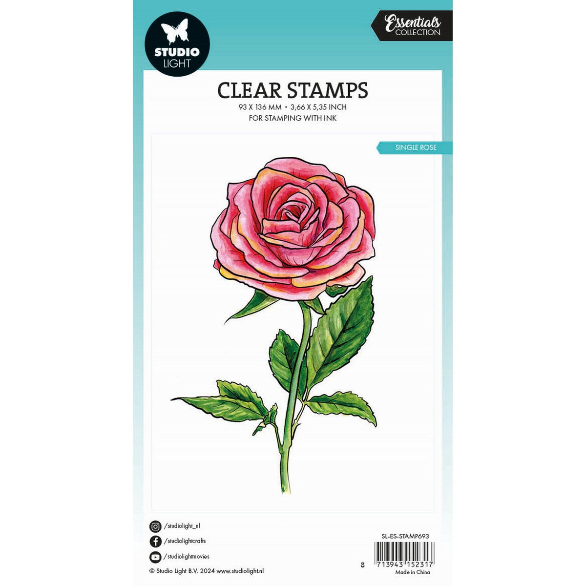Studioleuchte • Essentials Clear Stamp Single Rose
