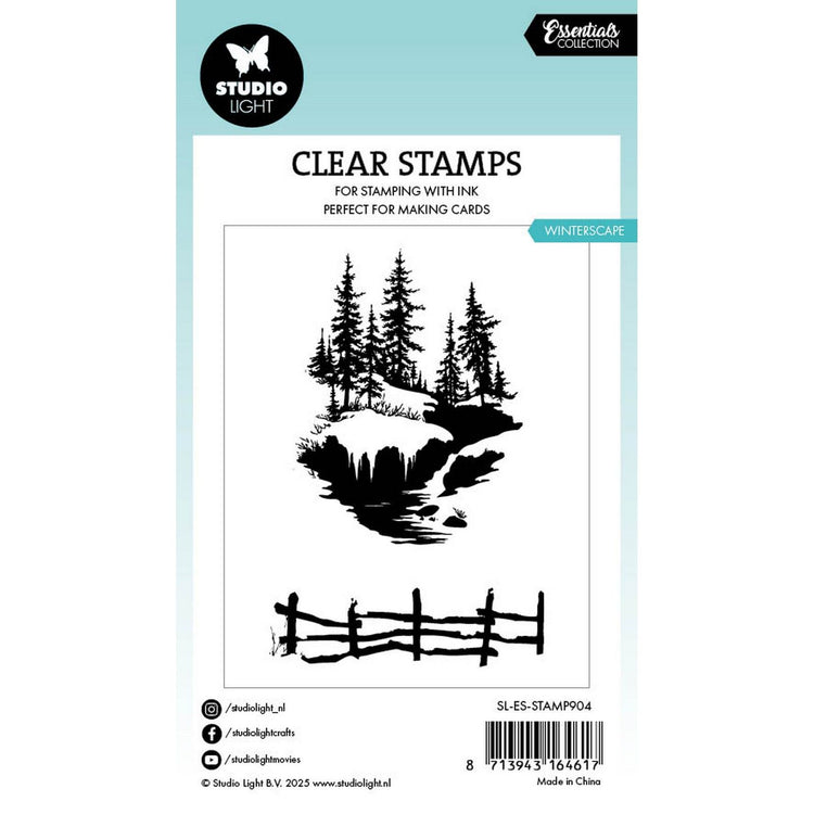 Studiolicht • Clear Stamp Winterscape Essentials 57x86x3mm 2 Stück
