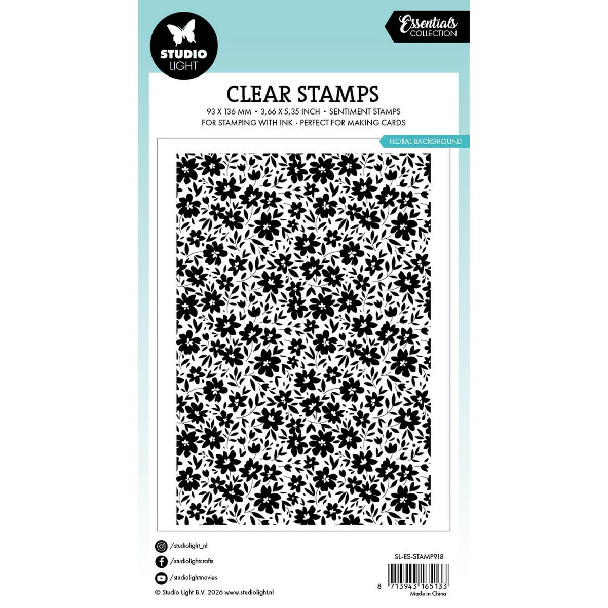 Studiolicht • Essentials Clear Stamp Blumenhintergrund