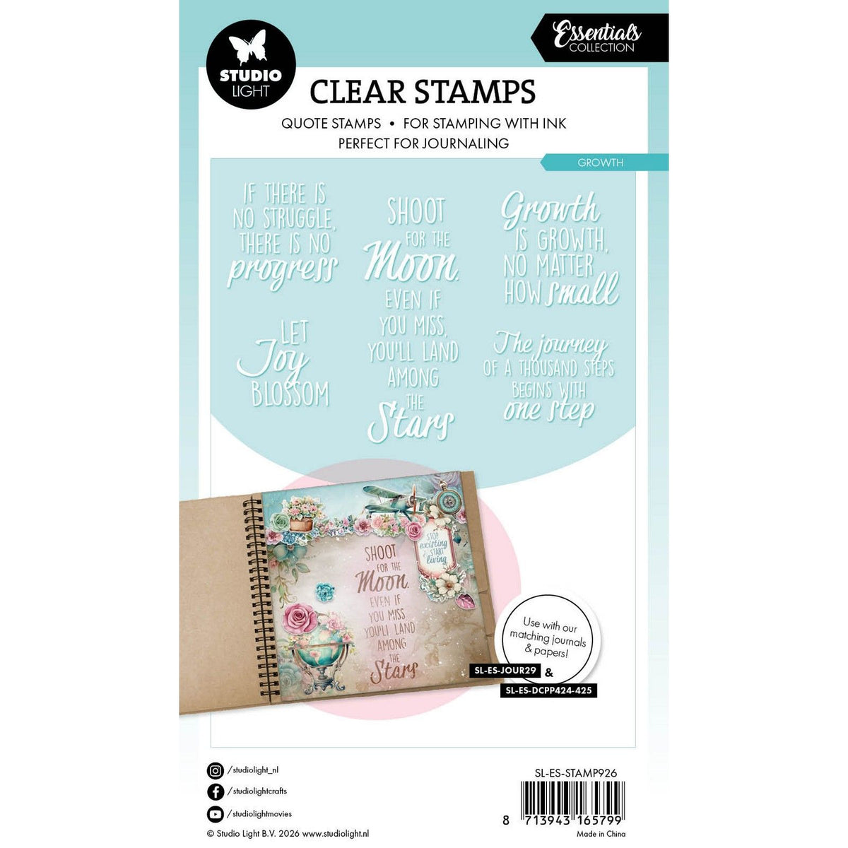 Studiolicht • Essentials Clear Stamp zitiert Wachstum