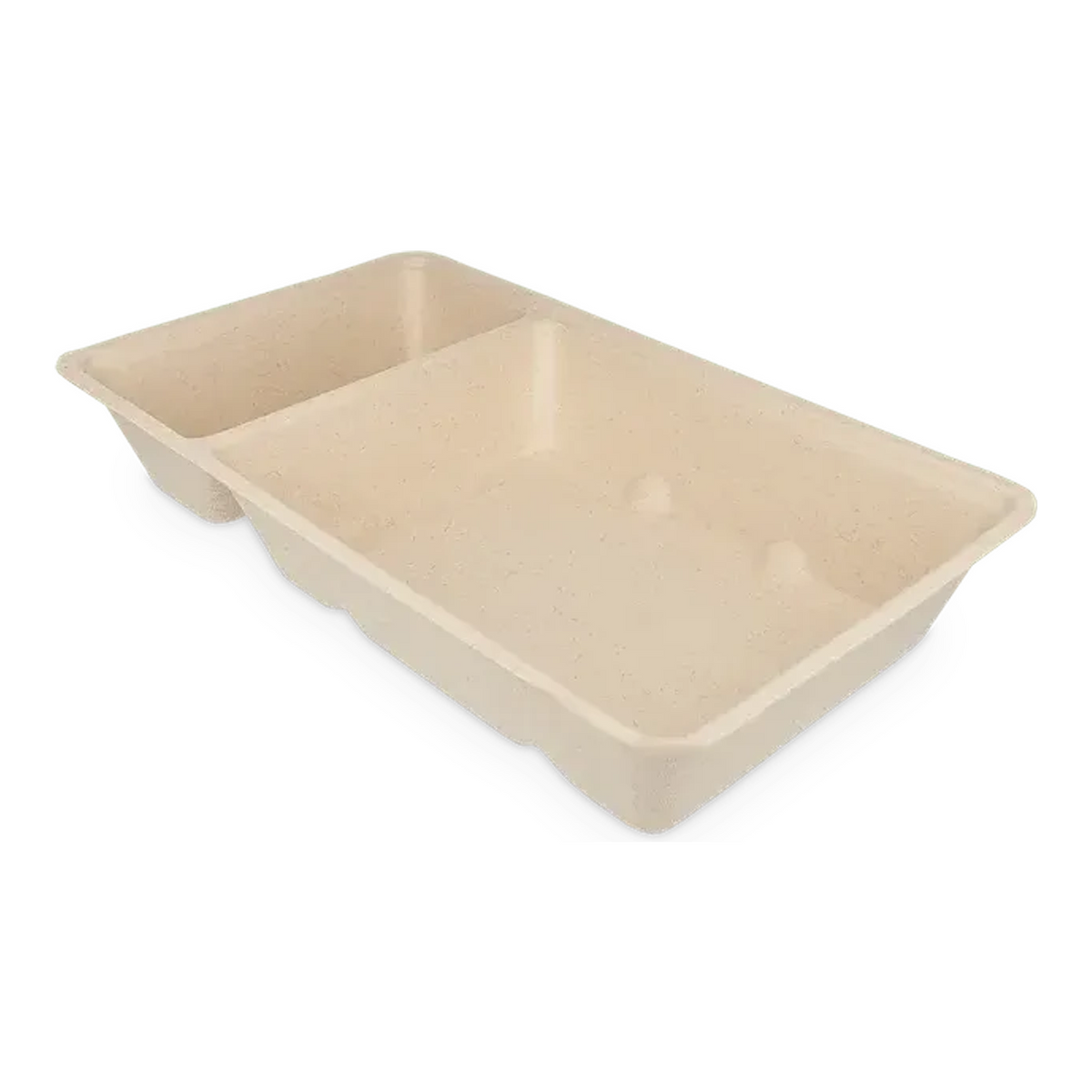 Take-Aware-Snackbehälter A20 Bagasse PFAS-frei (A14+Sauce) (500 Stück)