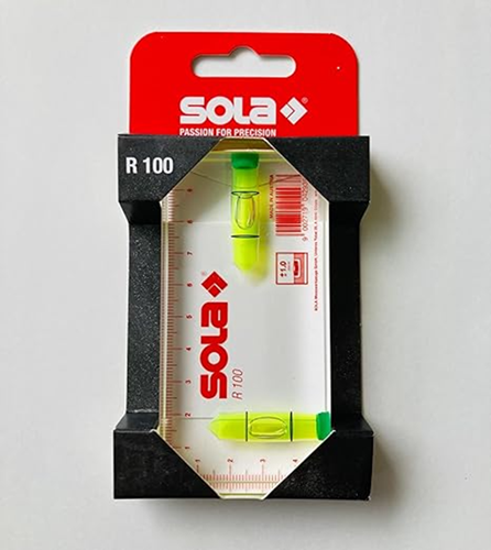 Sola Architekten Wasserwaage 100x50x15mm R 100 auf Karte (Kim Wasserwaage) – 01622120