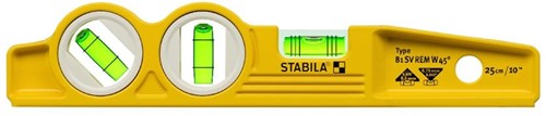 Stabila Wasserwaage, V-Nut 1v1h1x45° Libelle Magn.25cm - 16672