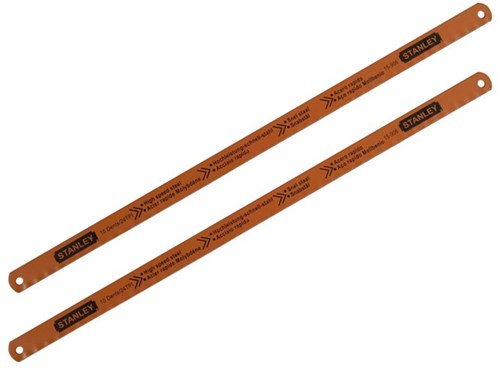Stanley Handwerkzeug-Metallsägeblatt 300 mm – 24 t Zoll (2 Stück Karte) – 0-15-906