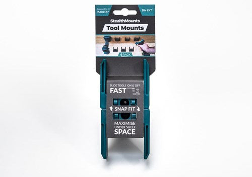 Stealthmounts tm-mk18-blu-4 Maschinenhalter für Makita LXT | blau | 4er-Pack – tm-mk18-blu-4