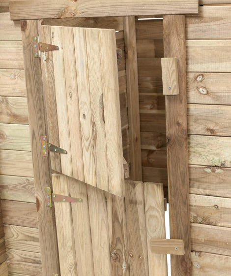 Swinging Louise Wooden Playhouse 120 x 120 x 160 cm Naturel