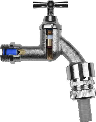 Cornat Waschmaschinenhahn aus Keramik. 90? 1 2 ch - tec304005