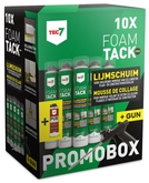 Tec7 Kombipack Foamtack Pro | 10 x Foamtack Pro Klebeschaum + Reiniger + Pistole – 670999000
