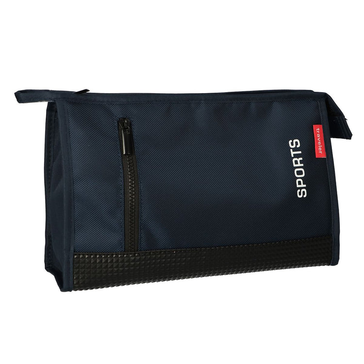 Reisender Toilettenbeutel Gummiblau 35x24cm