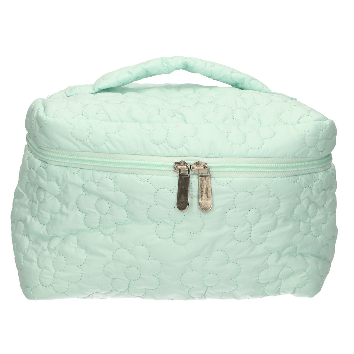 Traveler Beauty Case Blumen Türkis 24cm x 17cm