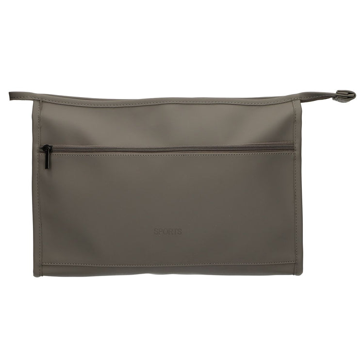 Reise-Kulturbeutel Sport wasserdicht grau 35 cm x 22,5 cm