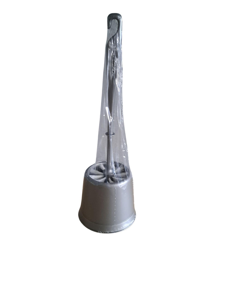 Toilettenbürste mit Halter grau