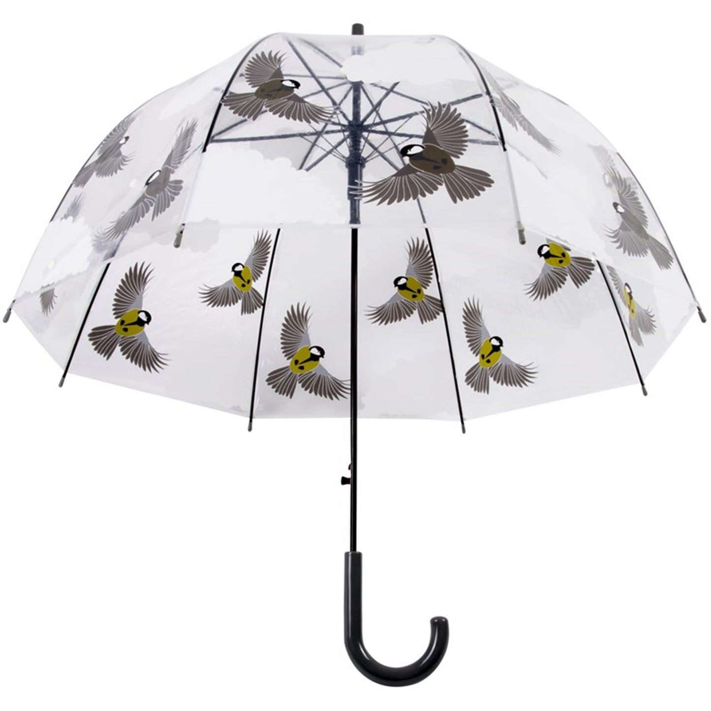 Esschert Design Regenschirm 2-seitig Vogel