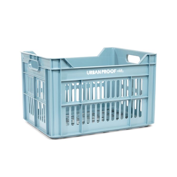 Urban Proof Fahrradkiste recycelter Kunststoff 30l hellblau 40x30x25 cm