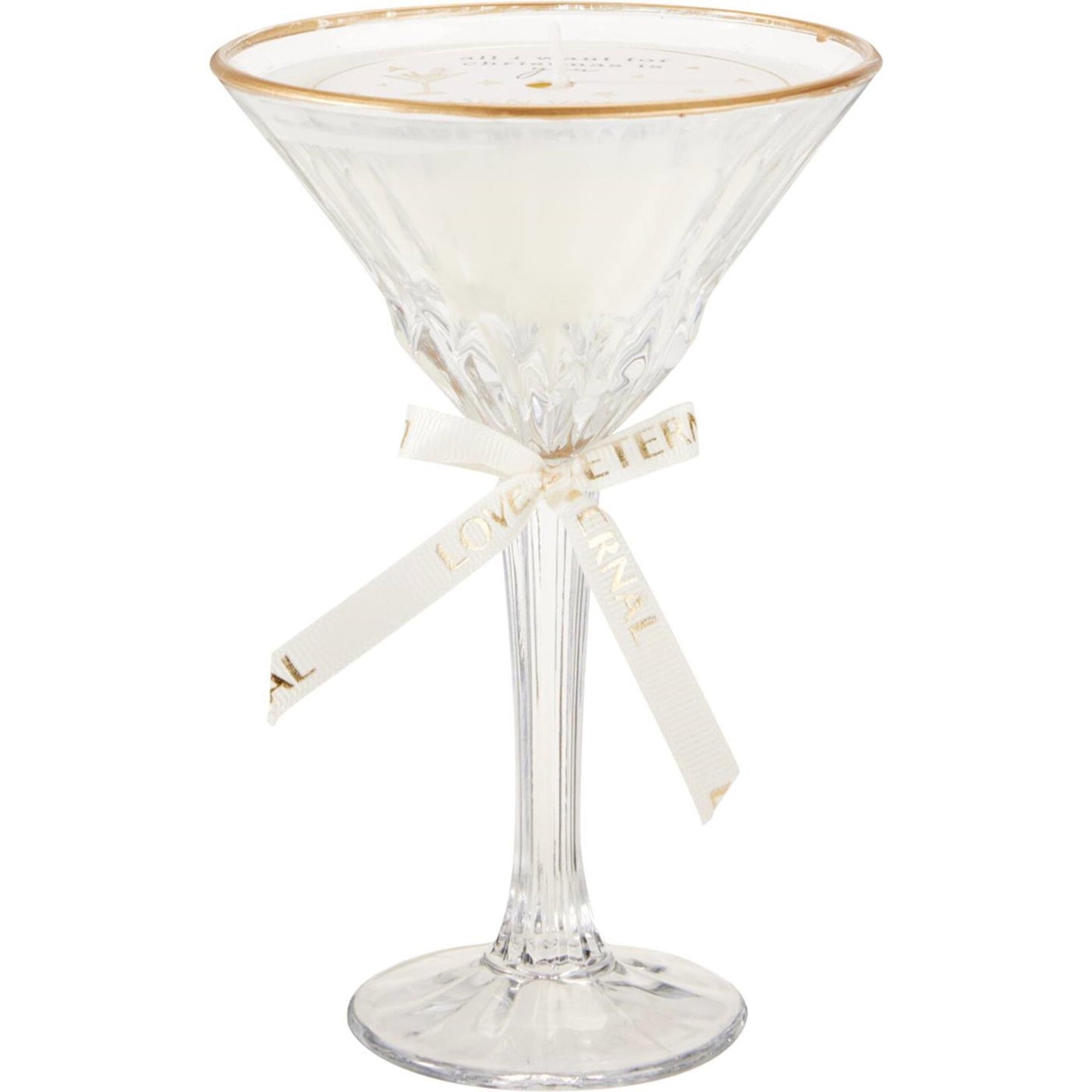 Home-Styling-Duftkerze im Cocktailglas 11x17cm