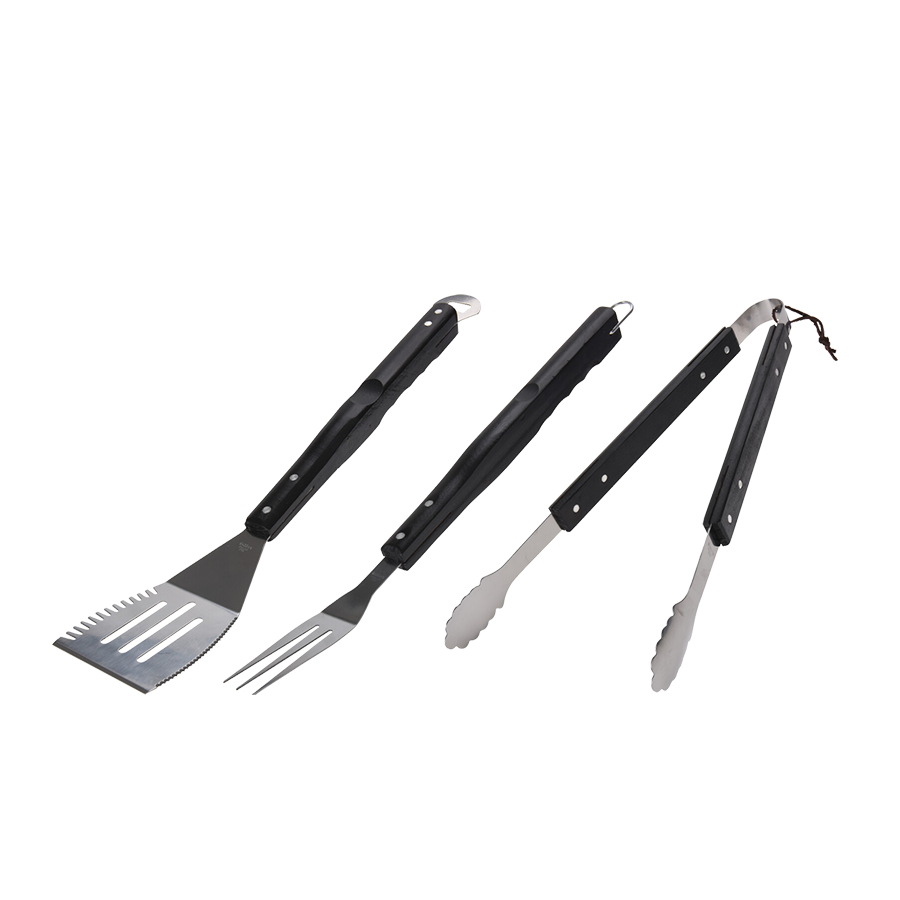 Vaggan Grillbesteckset 3-teilig schwarz