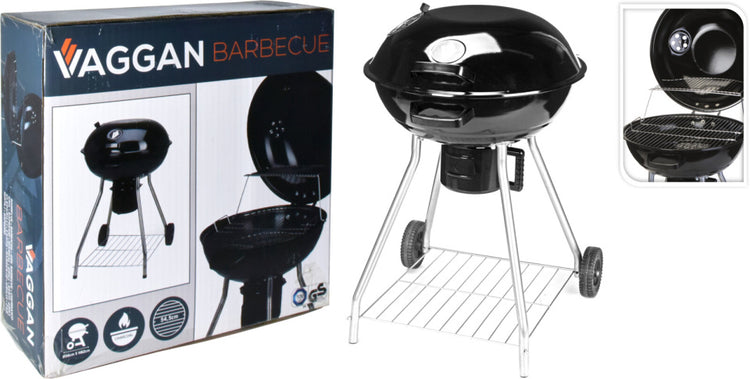 Vaggan -Karhaltegrill auf Rädern Ø 56 cm schwarz