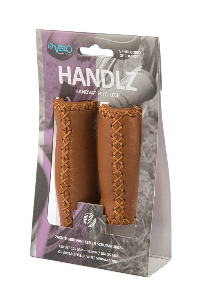 Velo Handle Leder 92 127mm Braun - Echtes Leder