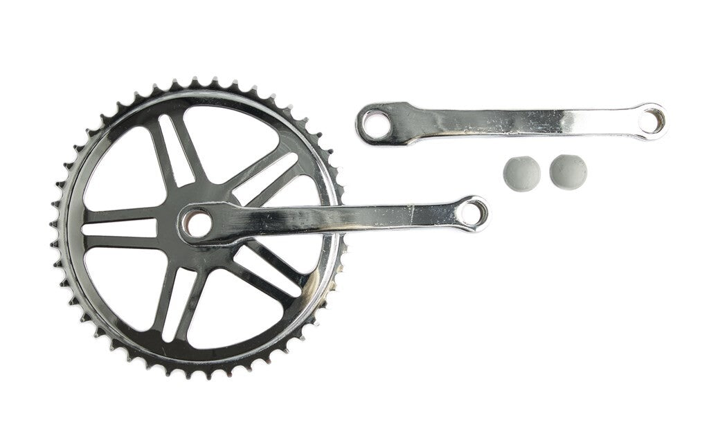 Kurbelgarnitur mit Zapfen 46T 170 mm silber