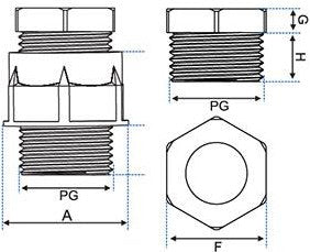 Kabelverschraubung pg16 grau jsl pro Stück – 4081701