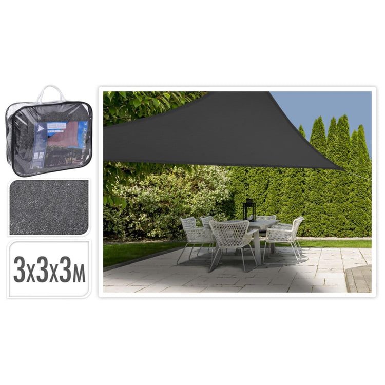 Prograrden Prograrden Schatten Tuch dreieckig 3x3x3m dunkelgrau