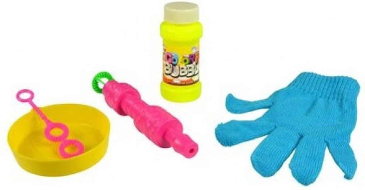 Blasen mit Handschuhen, die mit den Blasen springen können