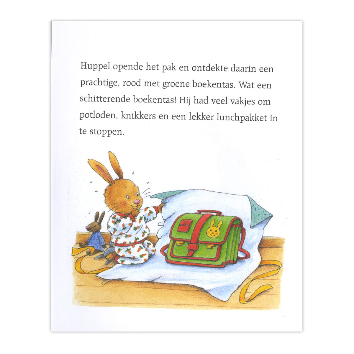 Kleine Huppel geht zum ersten Mal zur Schule
